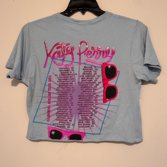 Size small blue cropped Katy Perry t-shirt - Picture 2 of 4